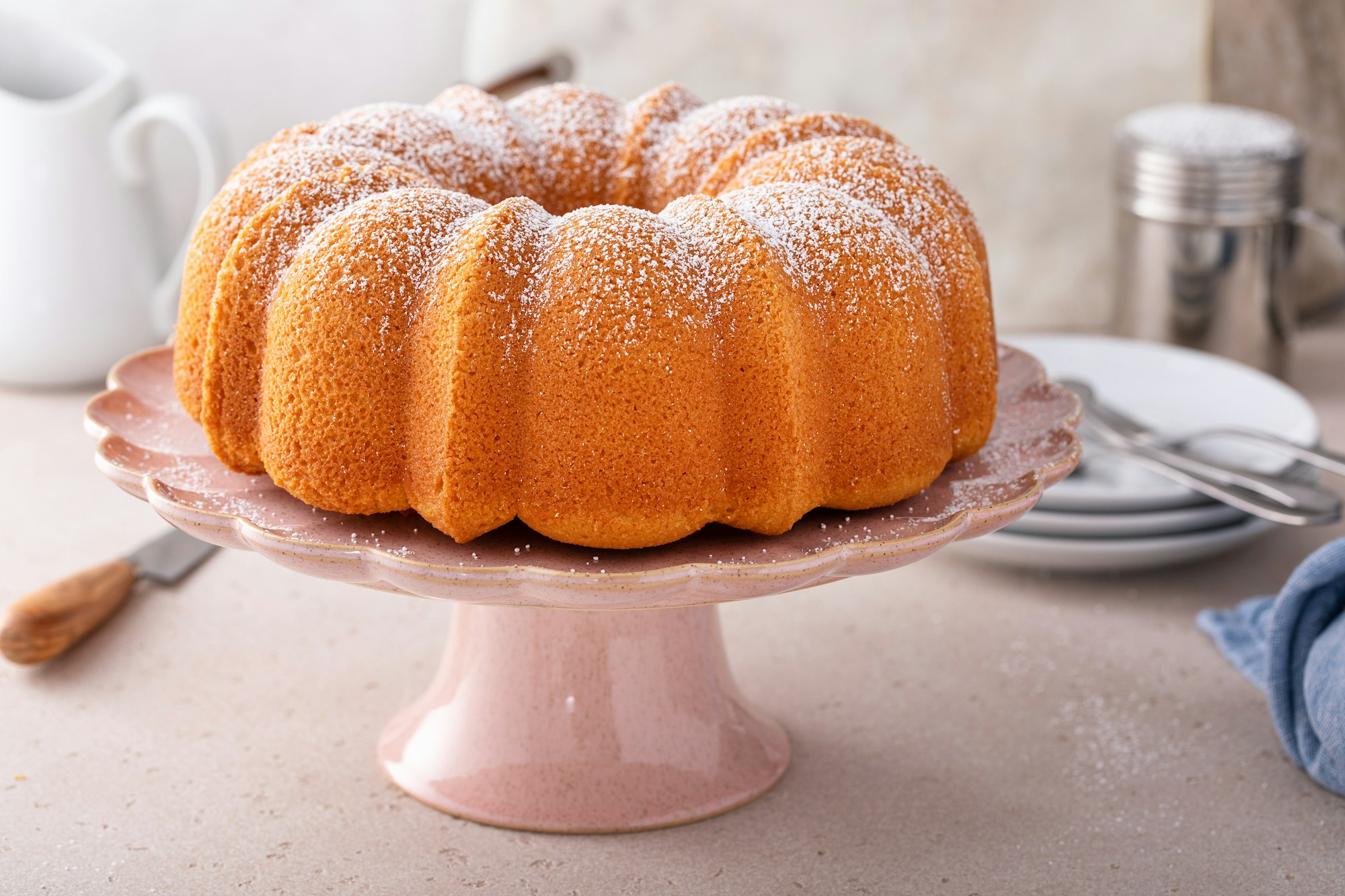 Pound cake, traditional vanilla or sour cream flavor